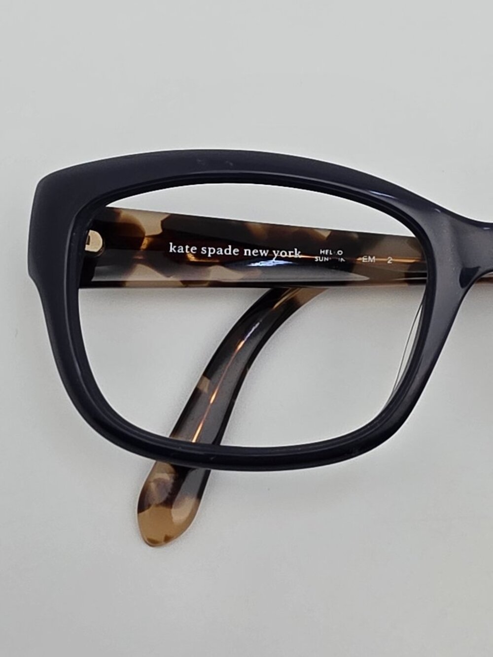 Kate Spade New York Johanna Navy Blue Tortoise Cat Eye Sunglasses Frame 53mm - Picture 13 of 13